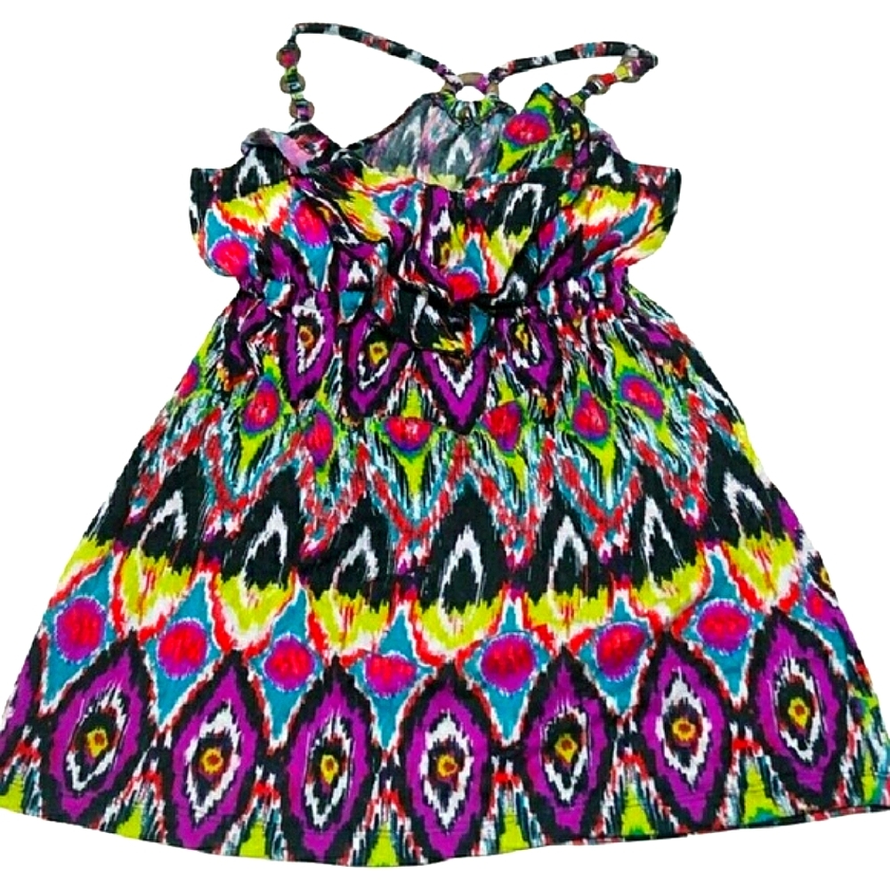 NWOT Colorful Tribal Azteca boho style tank top